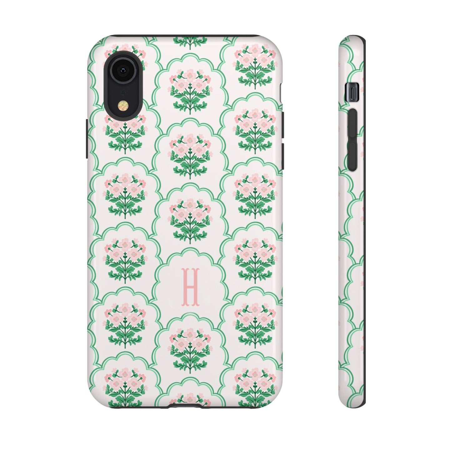Preppy Floral Personalized Phone Case