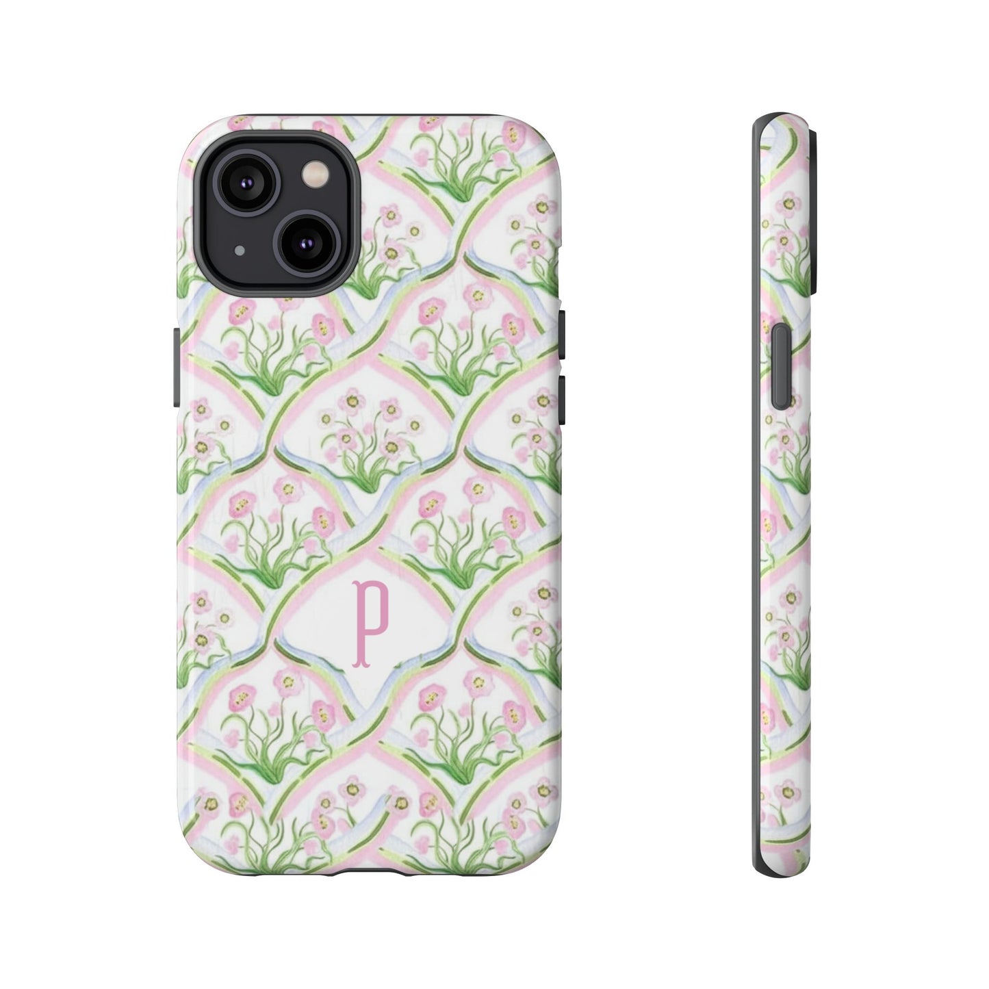 Pink Floral Personalized Phone Case