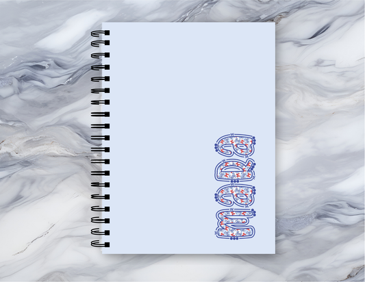Personalized Preppy Coastal Notebook