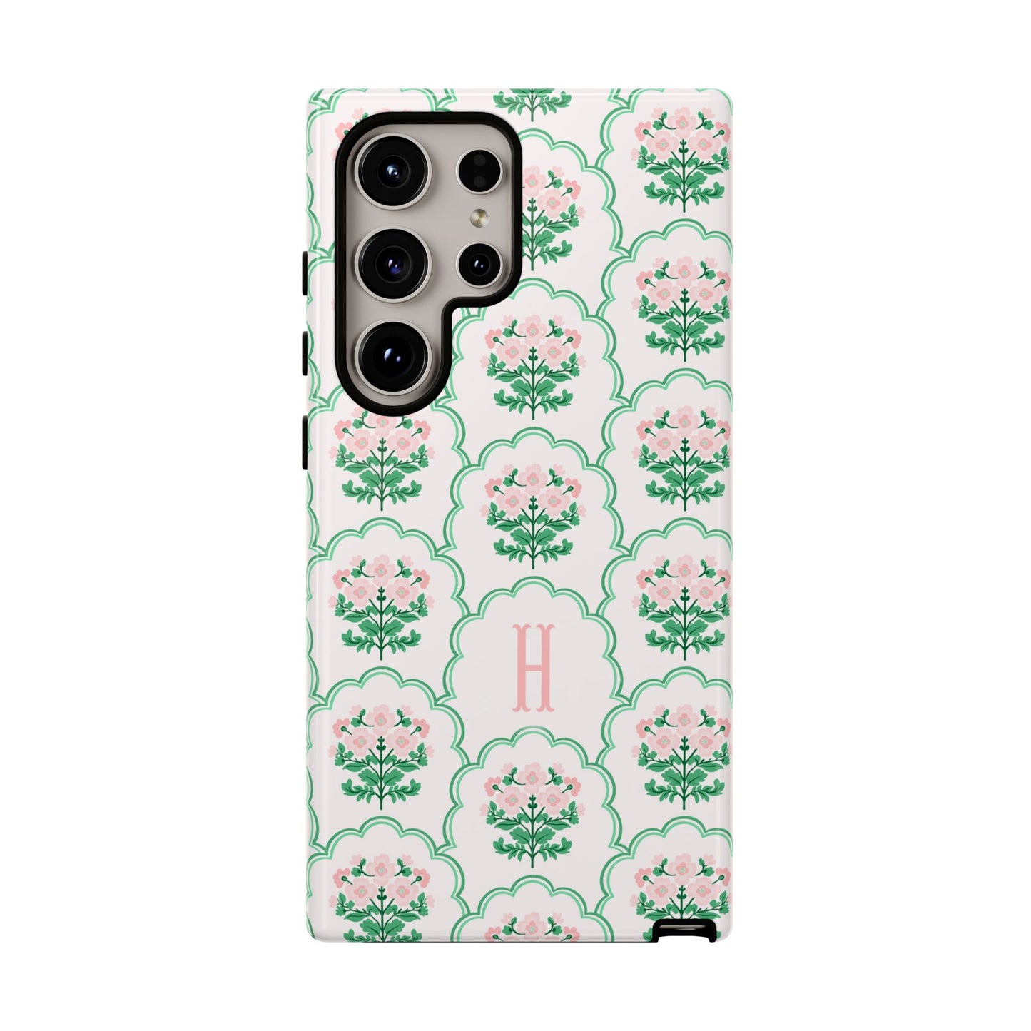 Preppy Floral Personalized Phone Case