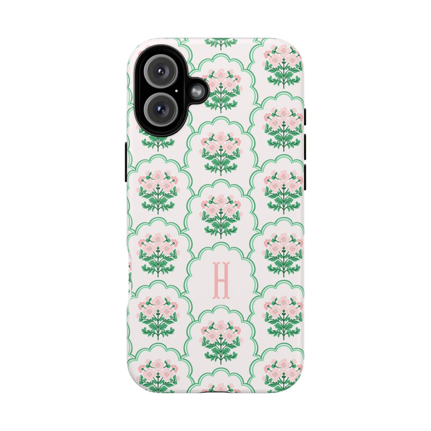 Preppy Floral Personalized Phone Case
