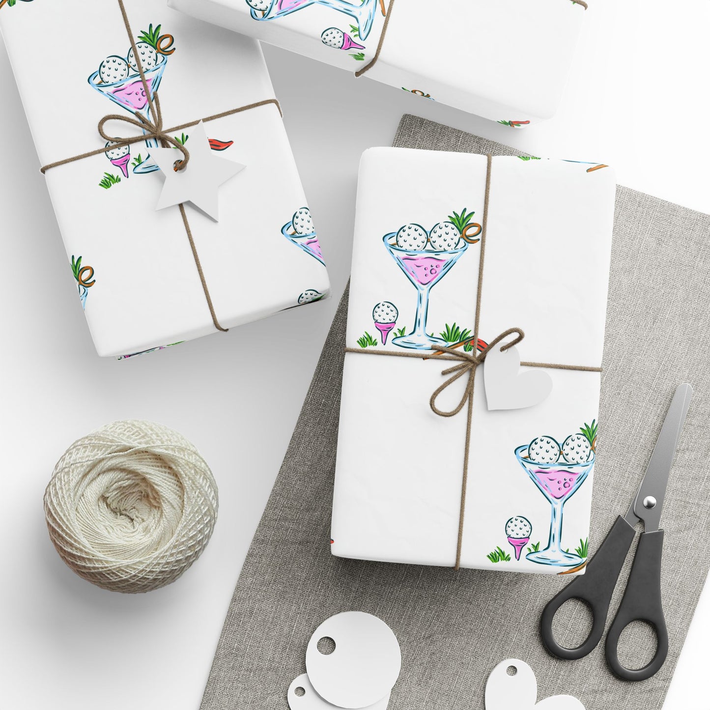 Golf Martini Wrapping Paper