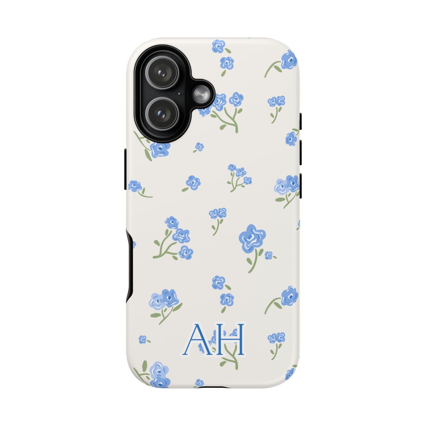 Personalized Tiny Blue Rose Phone Case