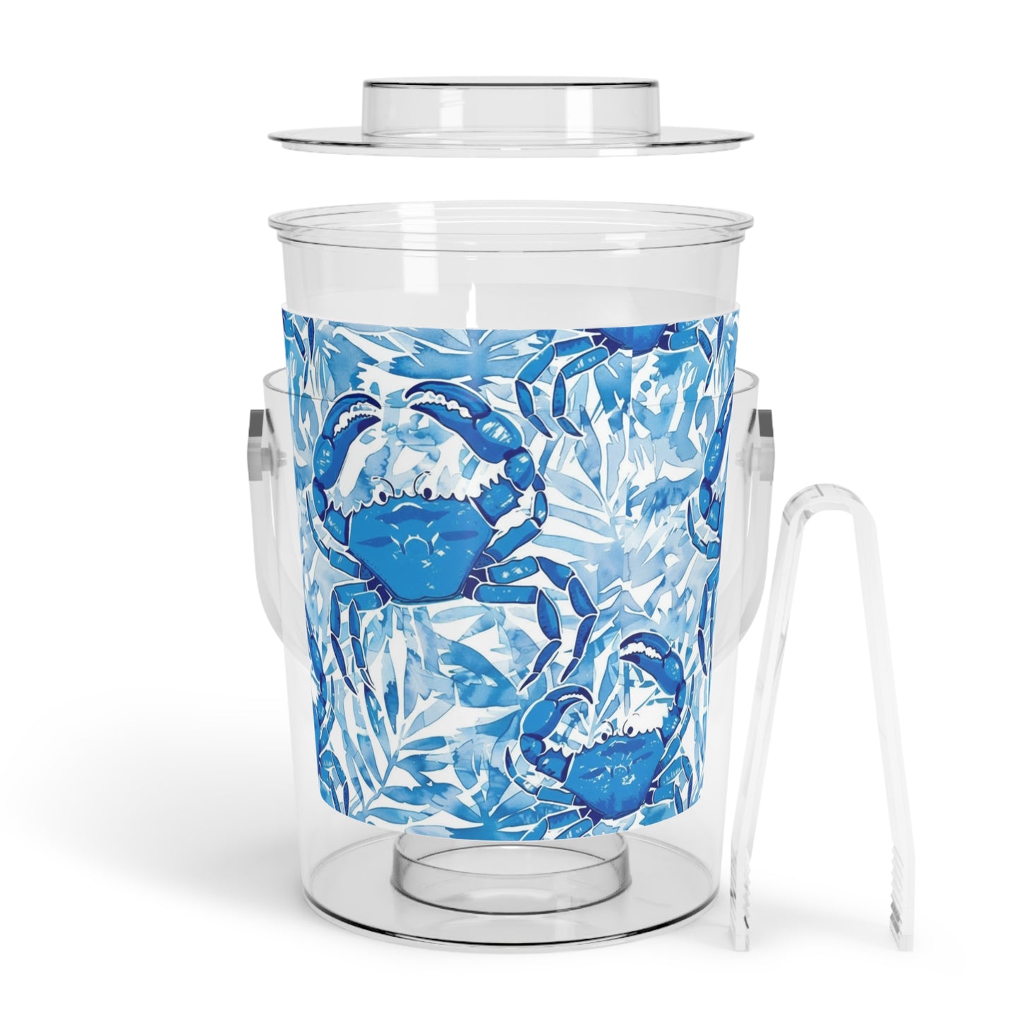 Preppy Blue Crab Ice Bucket