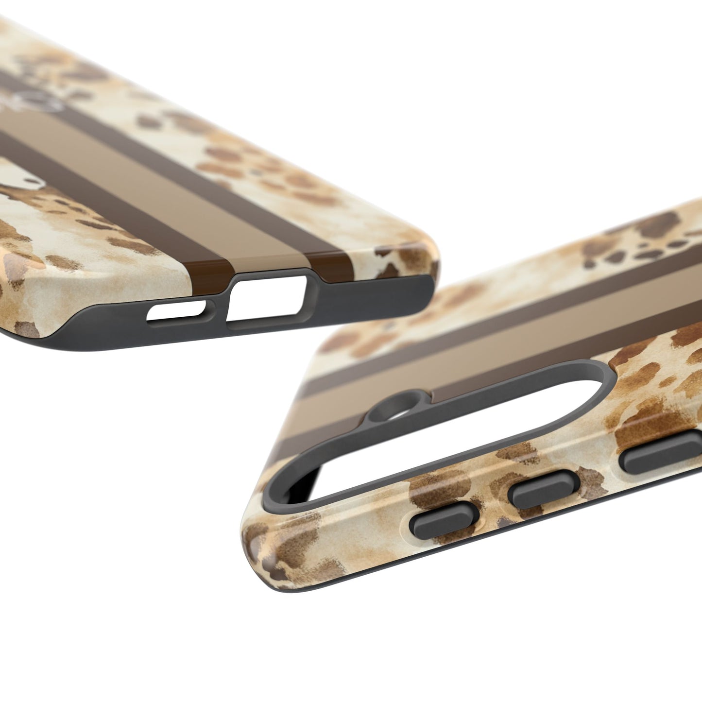 Giraffe Print Monogram Phone Case