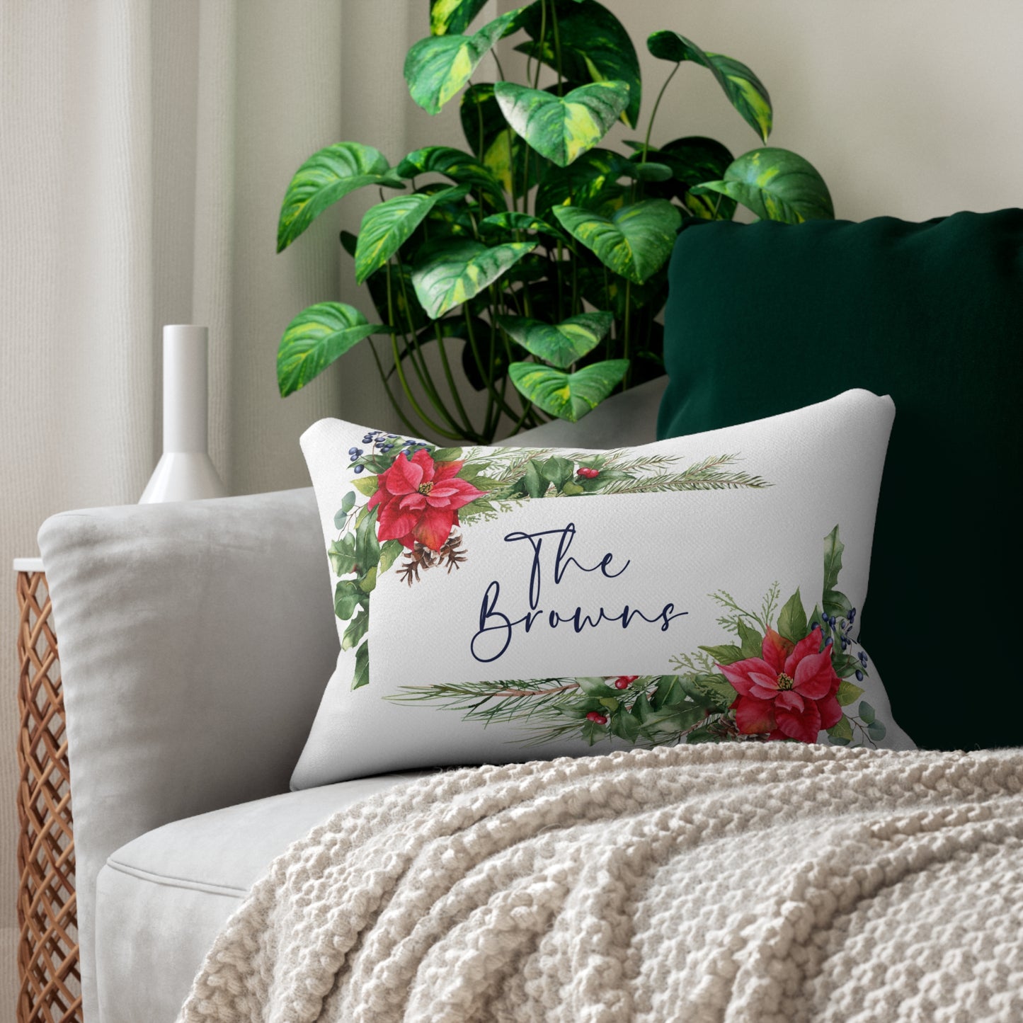 Spun Polyester Lumbar Pillow