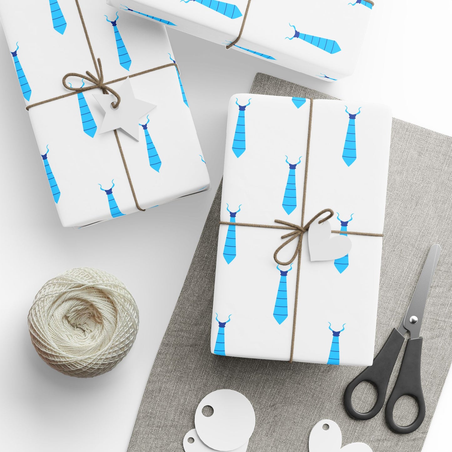 Fathers Day Dad Tie Wrapping Paper