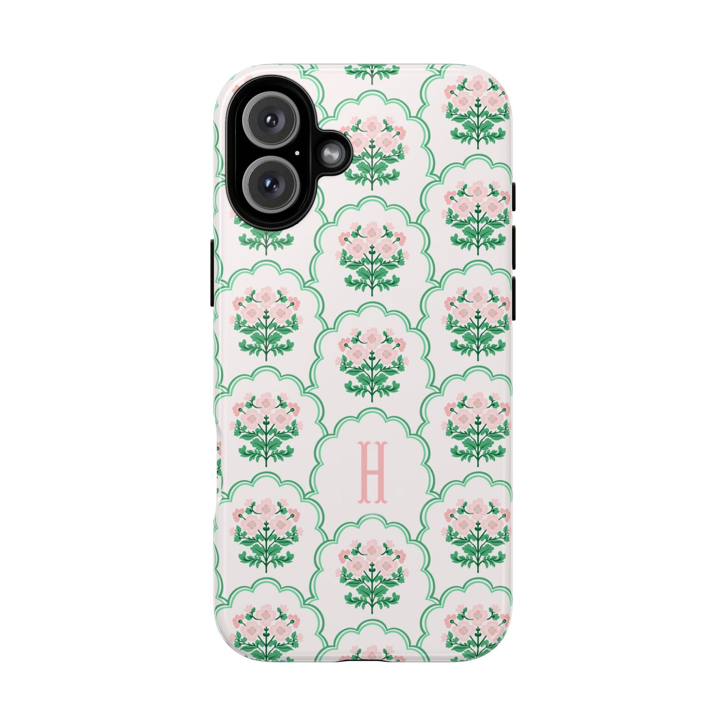 Preppy Floral Personalized Phone Case