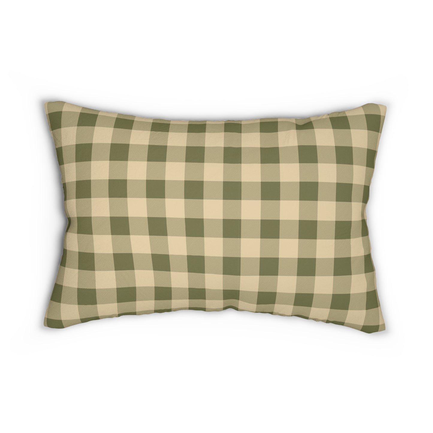 Personalized Fall Lumbar Pillow — "The Browns" Autumn Leaf Accent