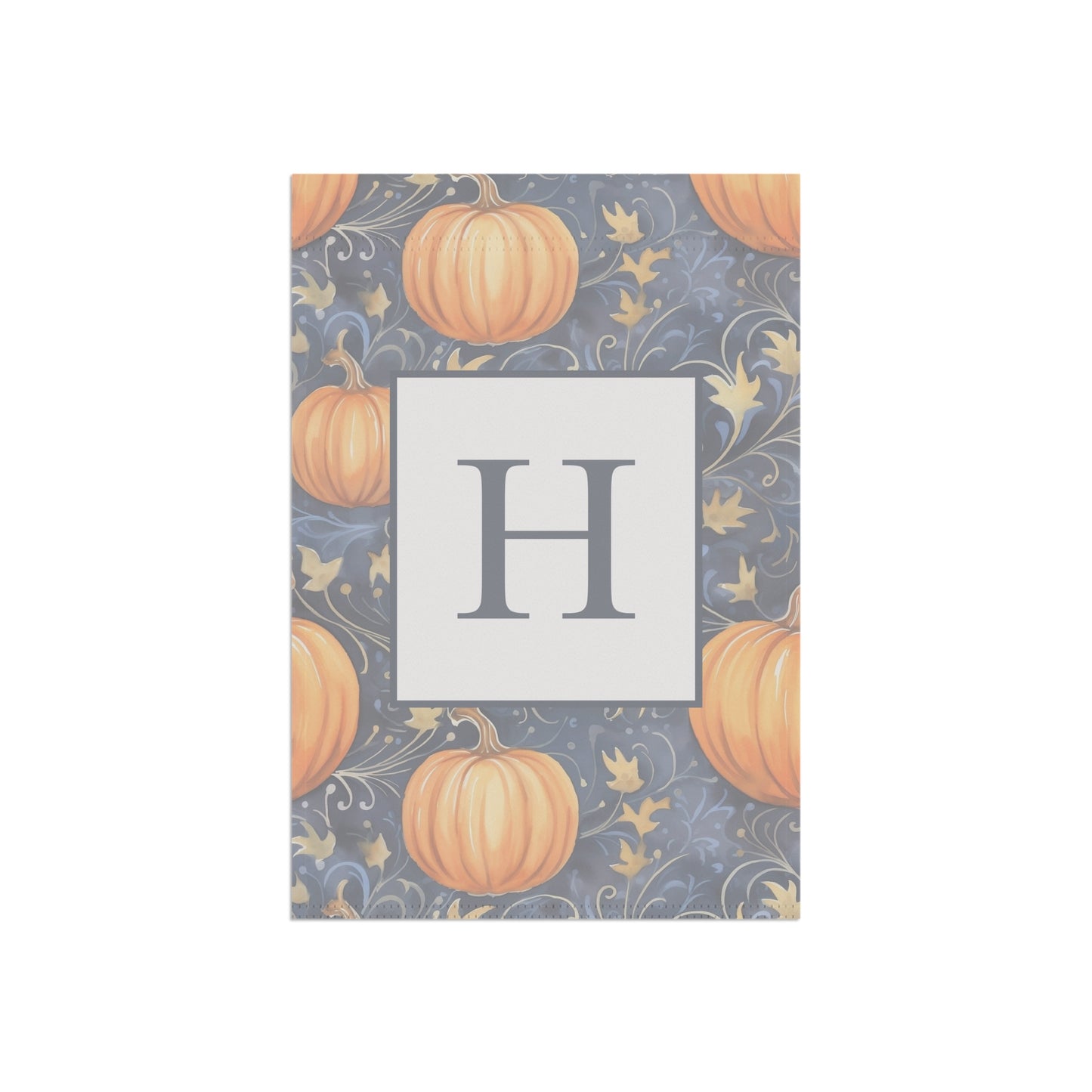 Modern Pumpkin Garden Flag Personalized Monogram Yard Décor for Fall  Thanksgiving