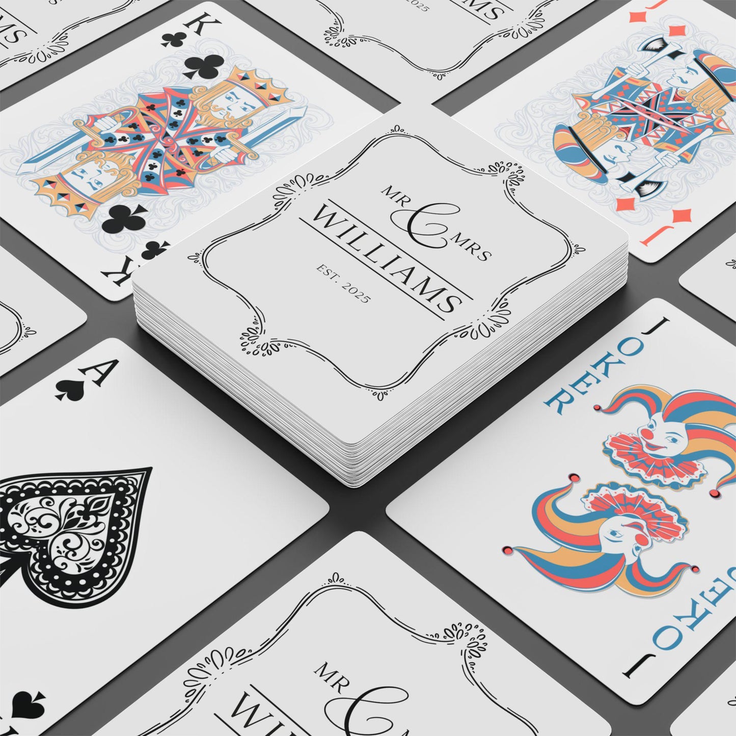 Wedding Personalized Playing Cards