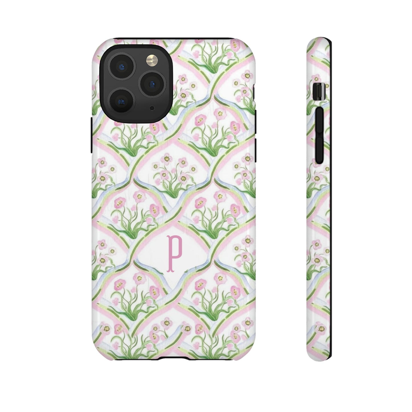 Pink Floral Personalized Phone Case