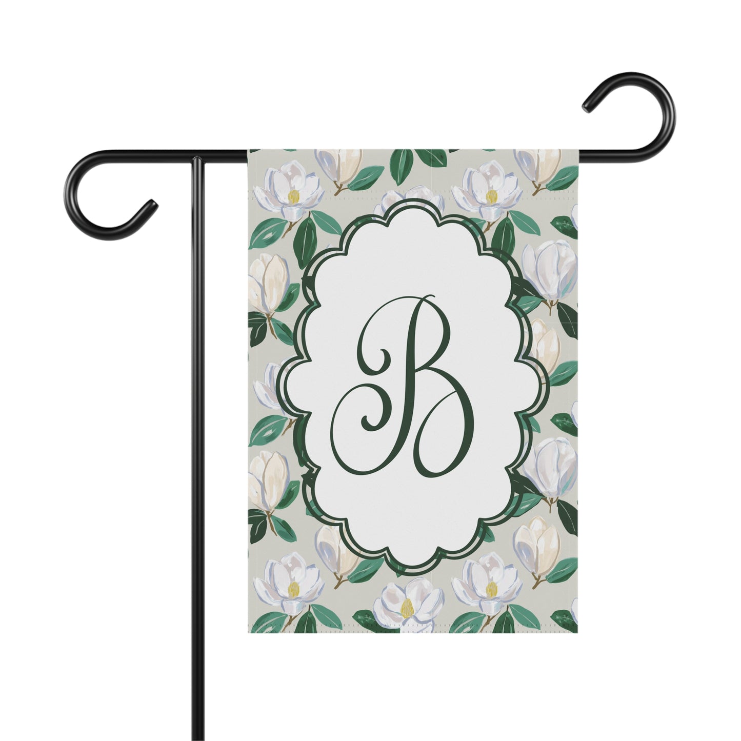 Magnolia Monogram Garden Flag