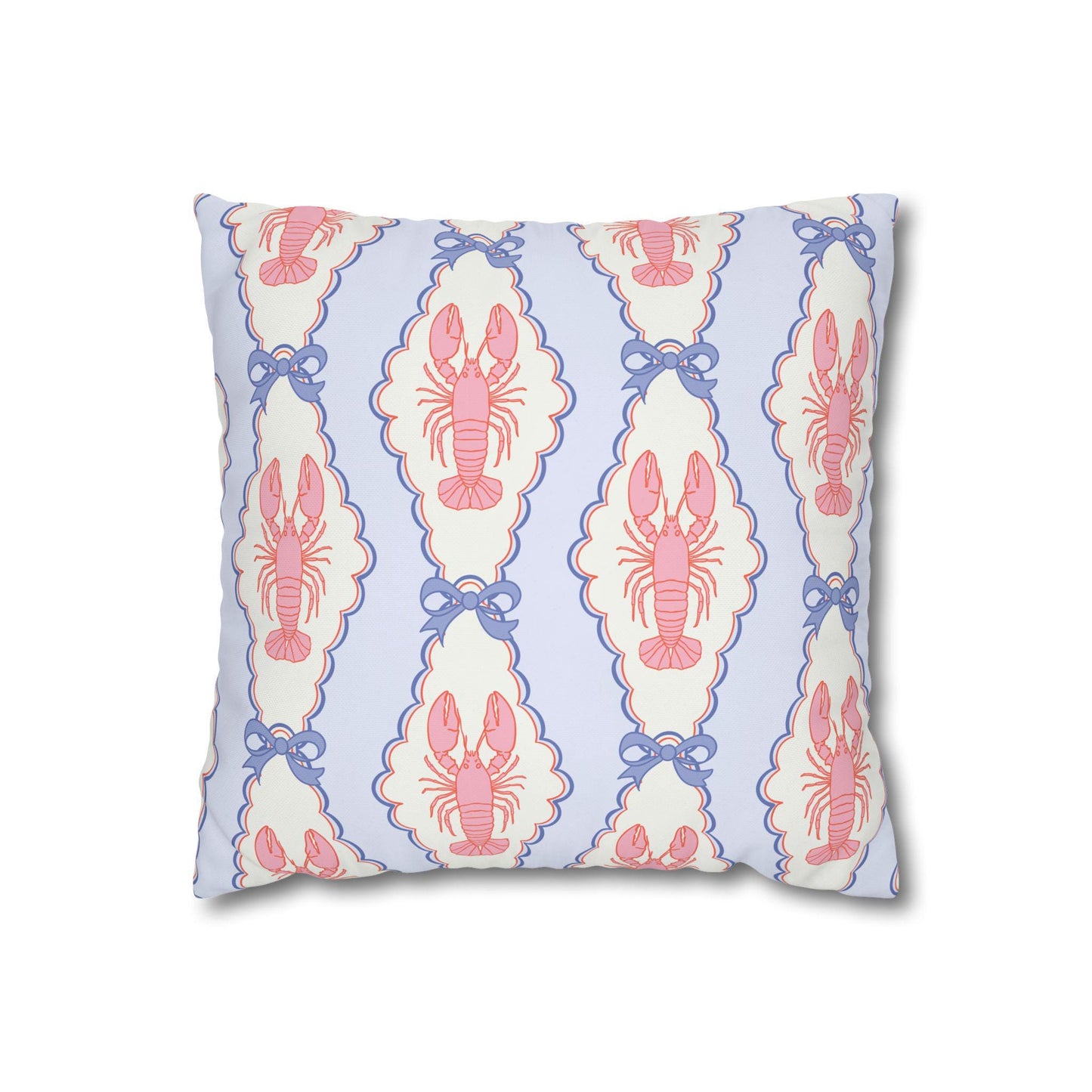 Pink Lobster Pillow Cover