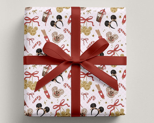 Gingerbread Ears Christmas Gift Wrap