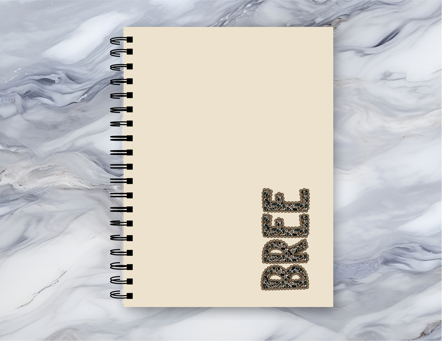 Personalized Girly Camo Notebook