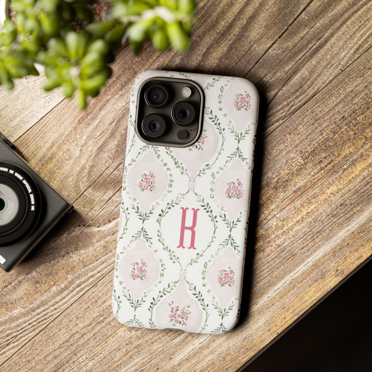 Vintage Coquette Floral Personalized Phone Case