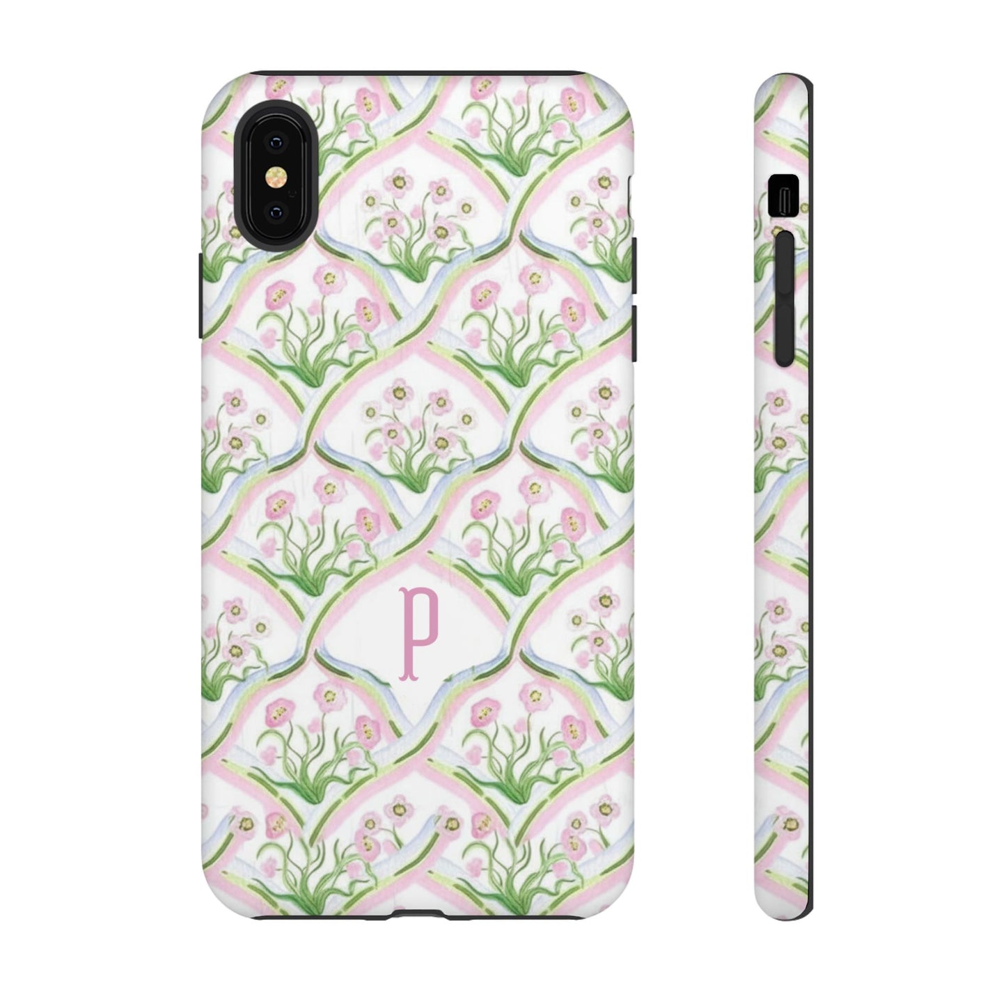 Pink Floral Personalized Phone Case