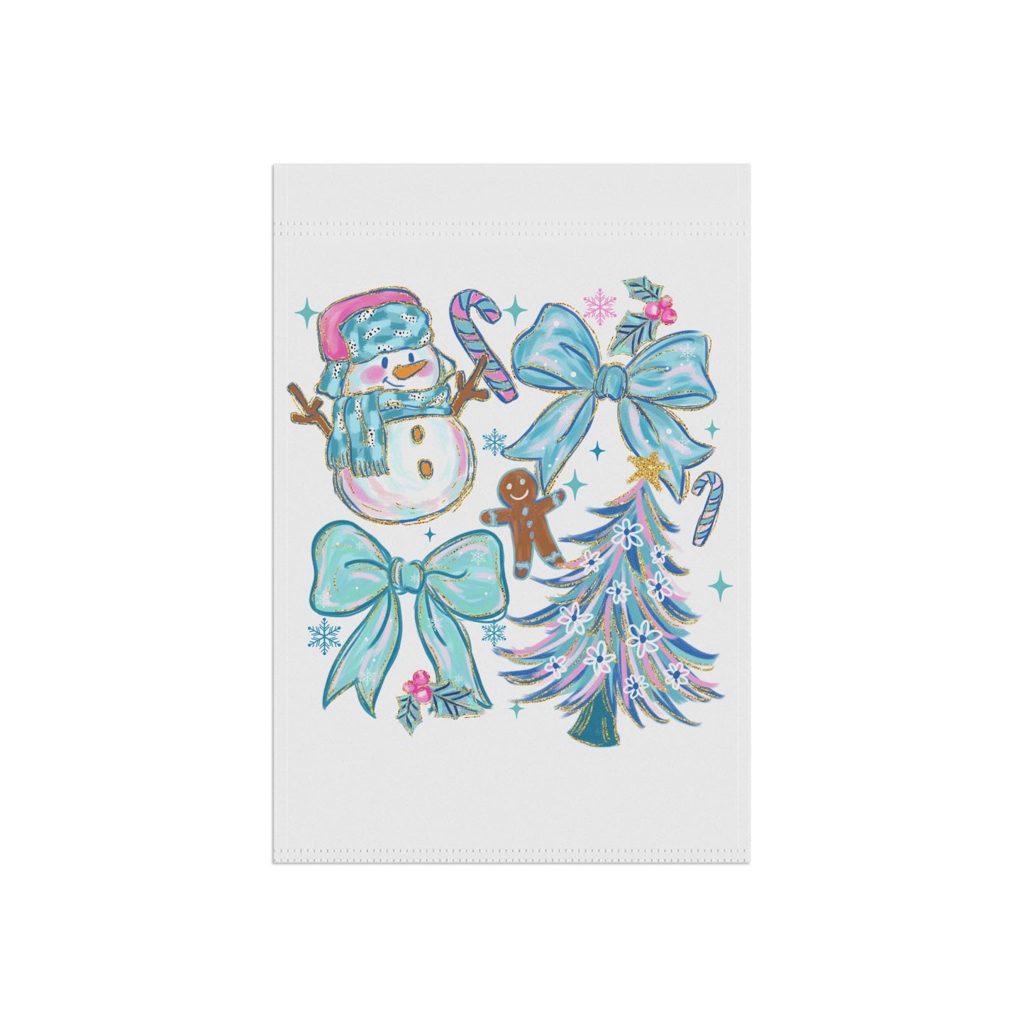 Whimsical Winter Garden Flag