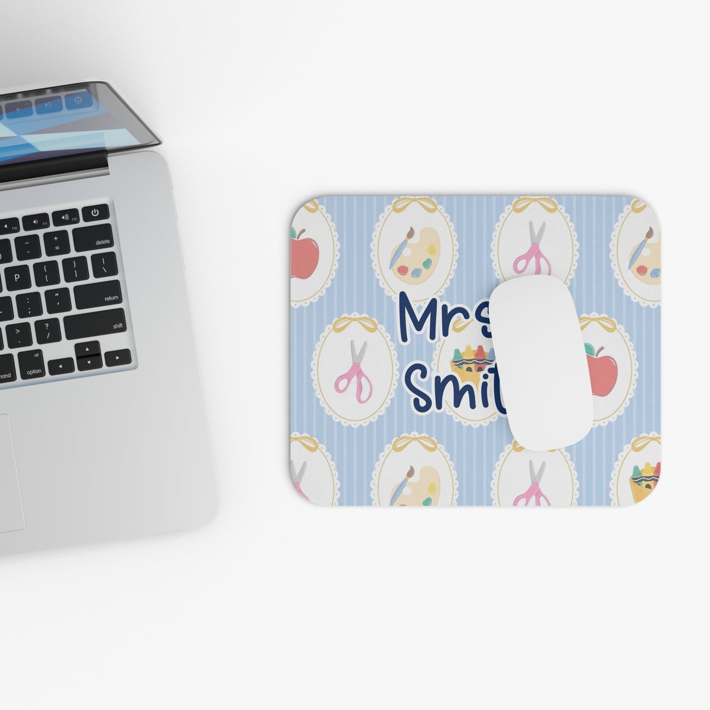 Personalized Teacher Mouse Pad, Custom Teacher Gift, Teacher Appreciation Gift, End of Year Teacher Gift, Custom Name Mousepad for Teacher