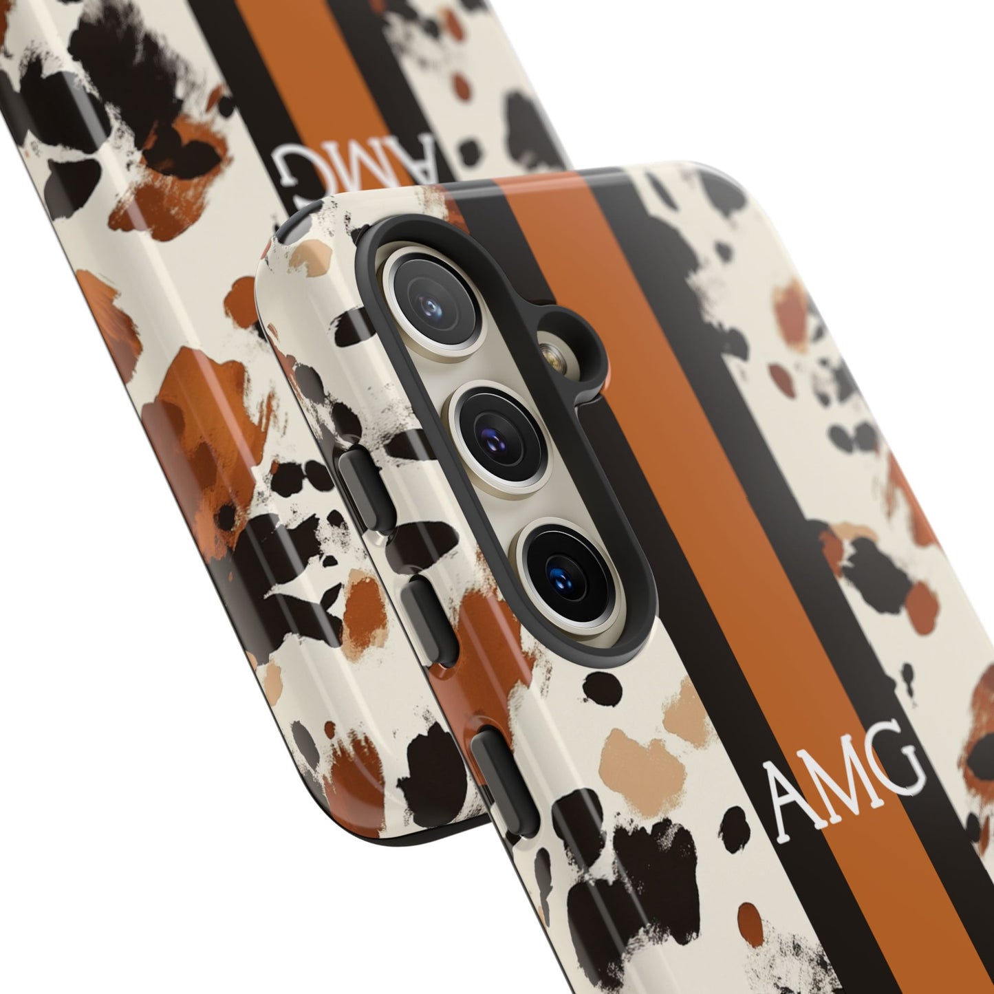 Cowhide Monogram Phone Case