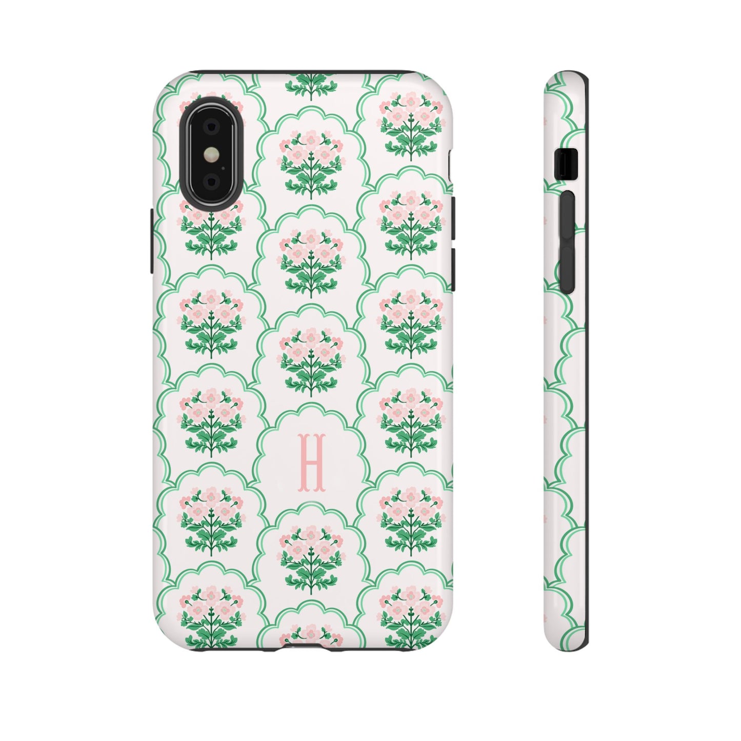 Preppy Floral Personalized Phone Case