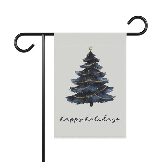 Modern Christmas Tree Garden Flag