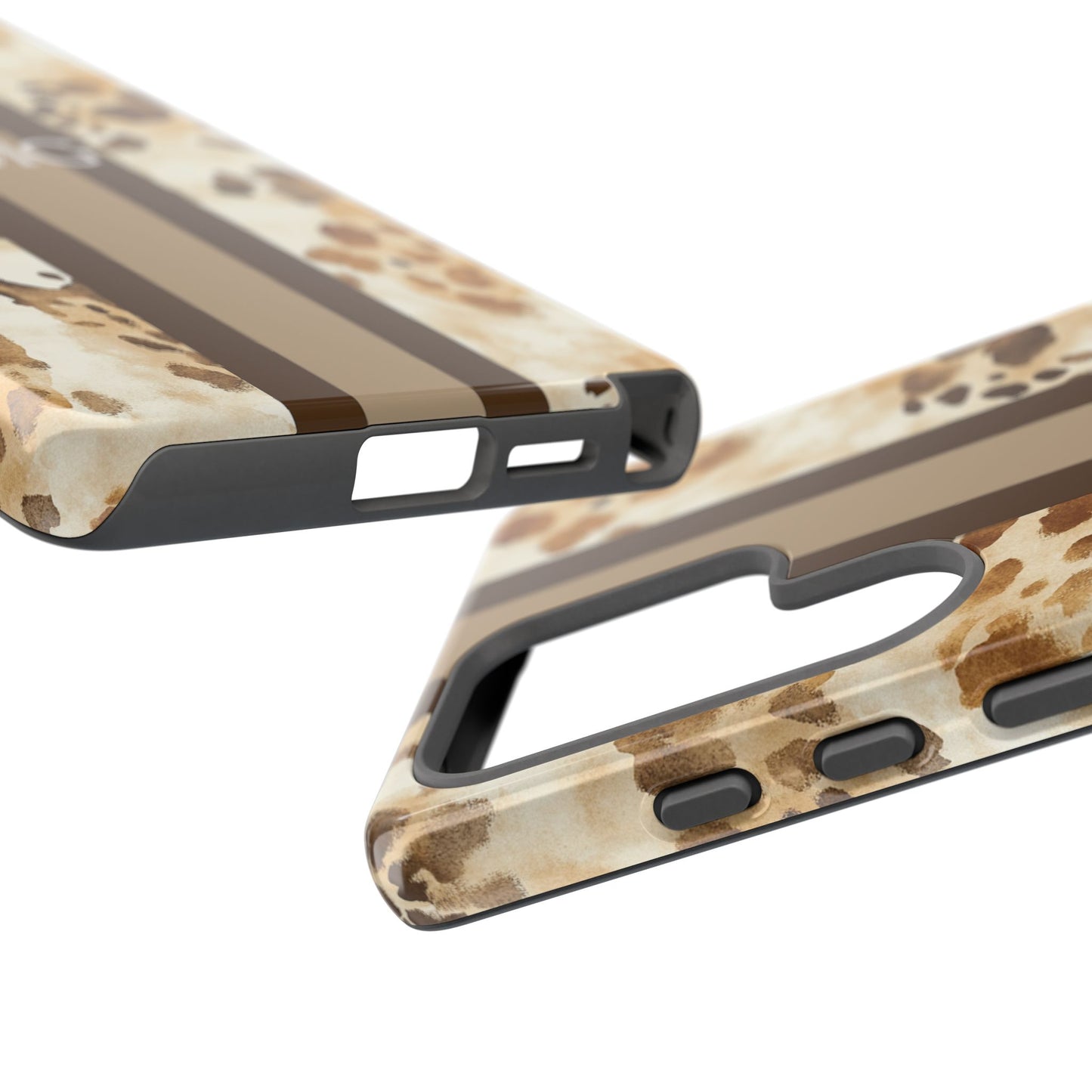 Giraffe Print Monogram Phone Case