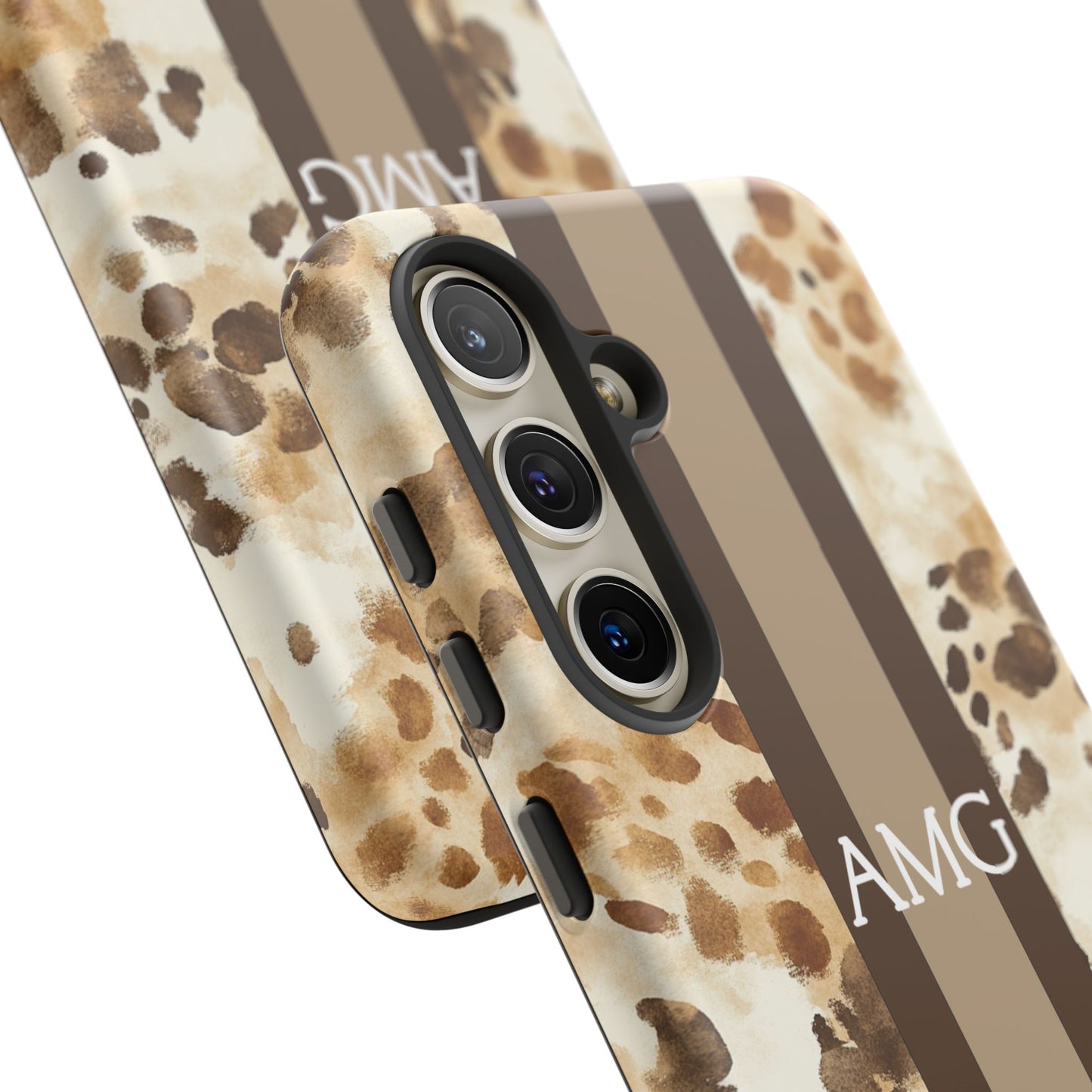 Giraffe Print Monogram Phone Case