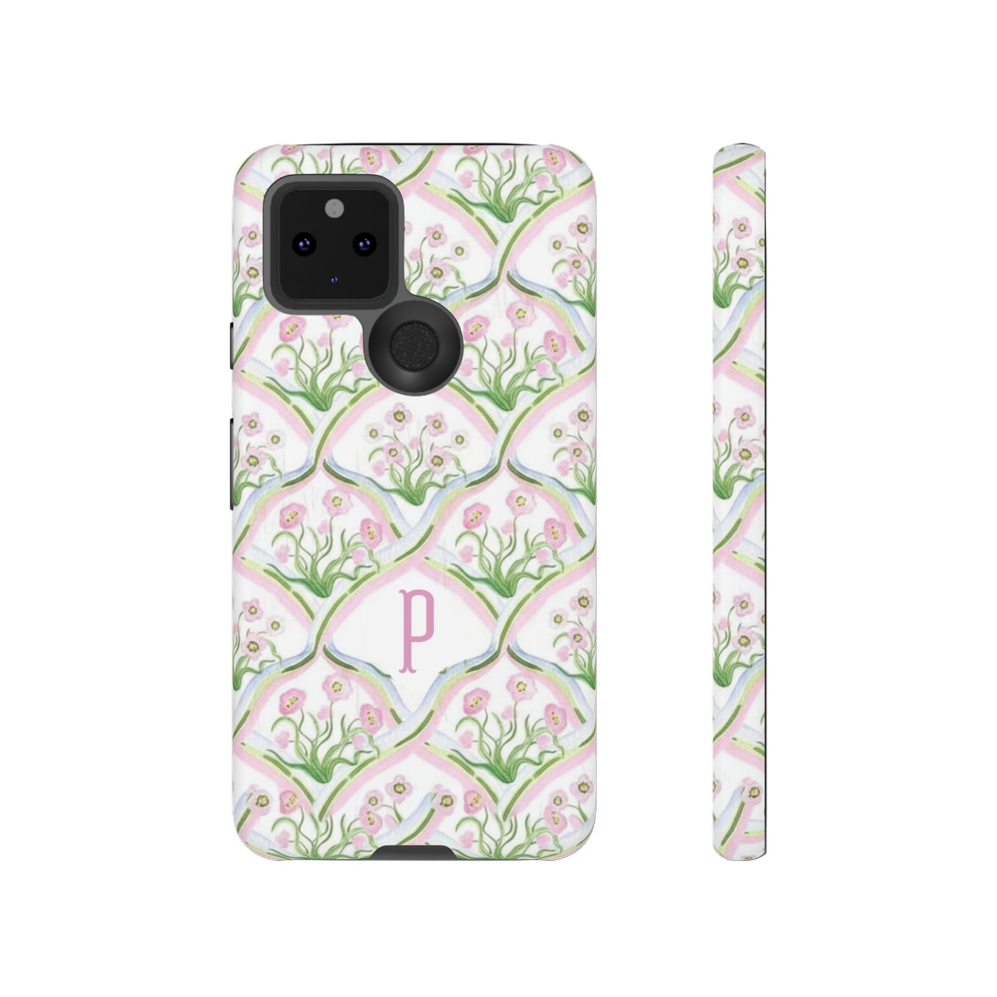 Pink Floral Personalized Phone Case
