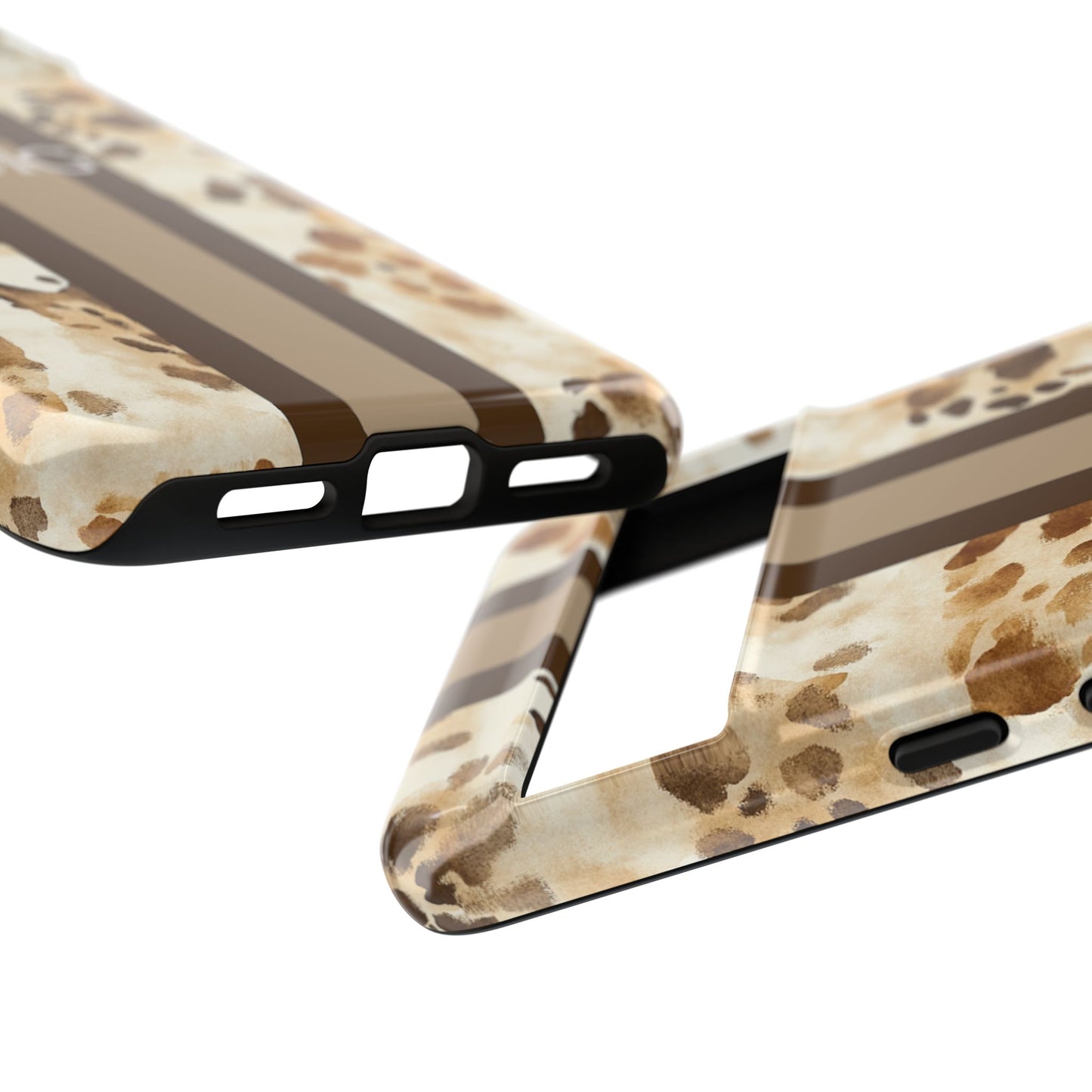 Giraffe Print Monogram Phone Case
