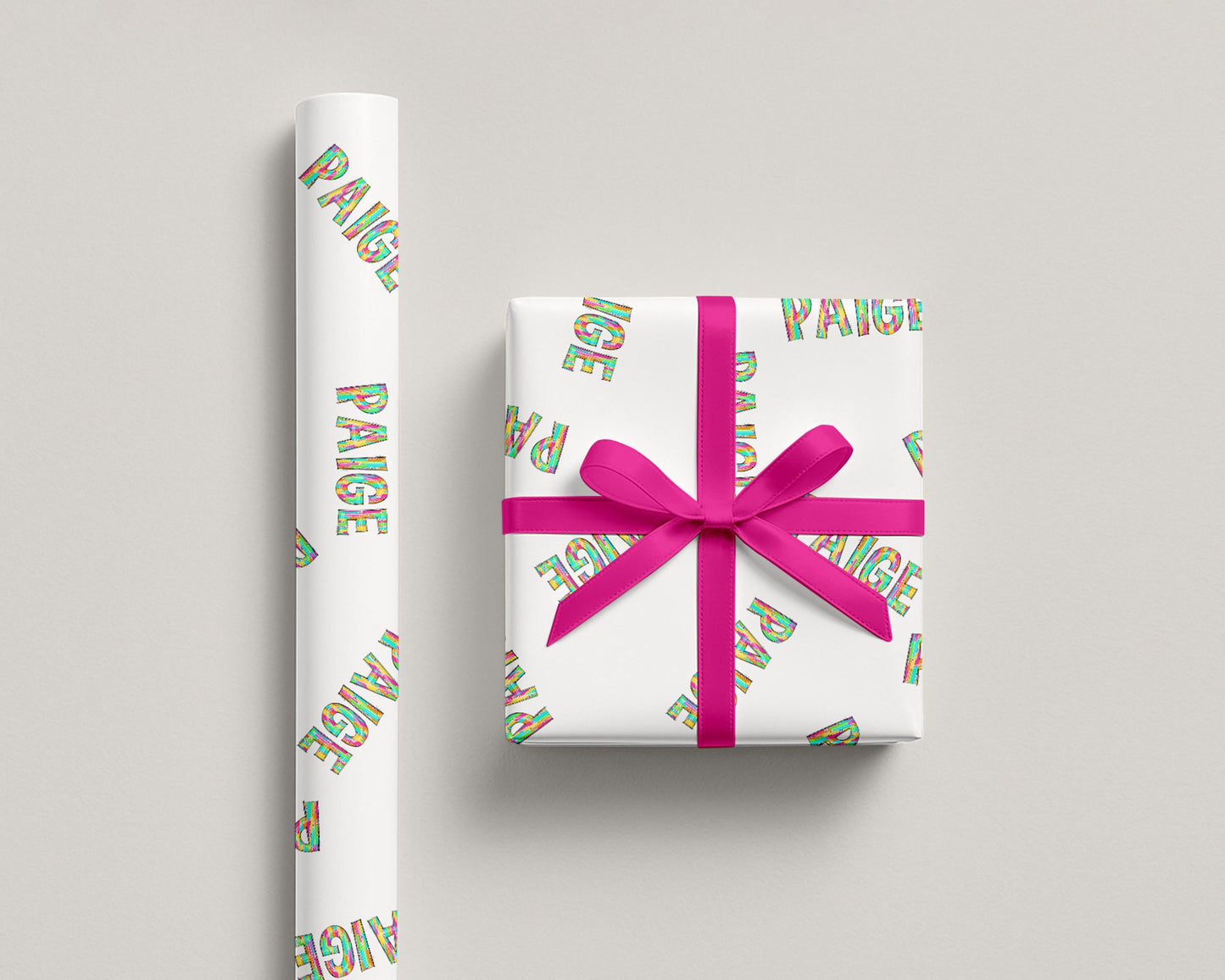 Custom Name Wrapping Paper
