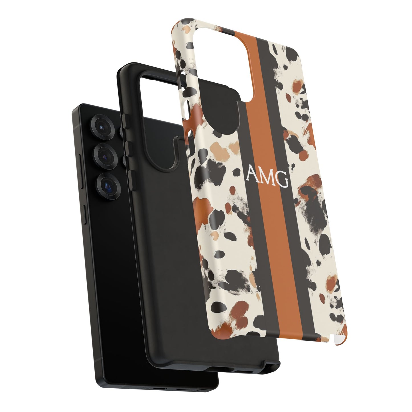 Cowhide Monogram Phone Case