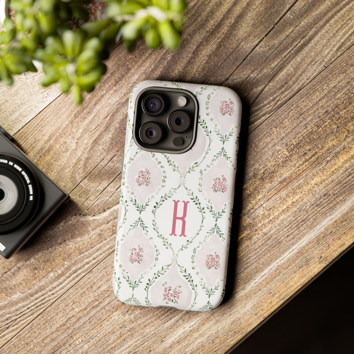 Vintage Coquette Floral Personalized Phone Case
