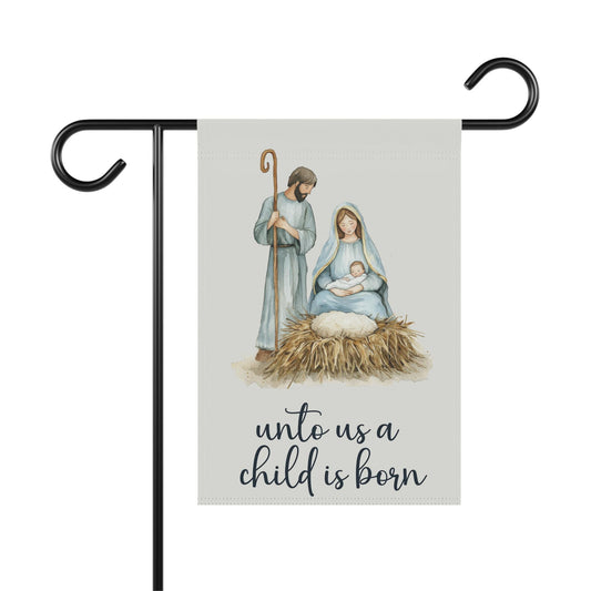 Nativity Garden Flag