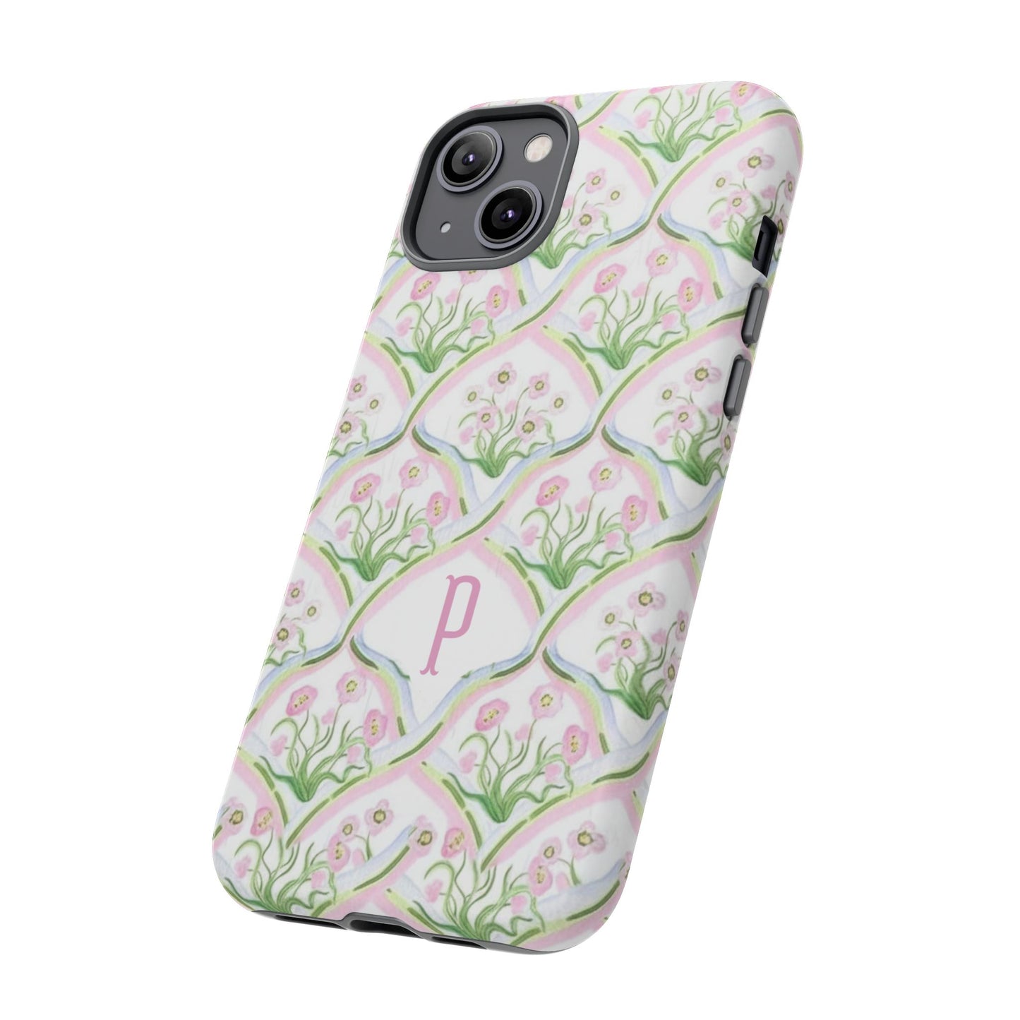 Pink Floral Personalized Phone Case