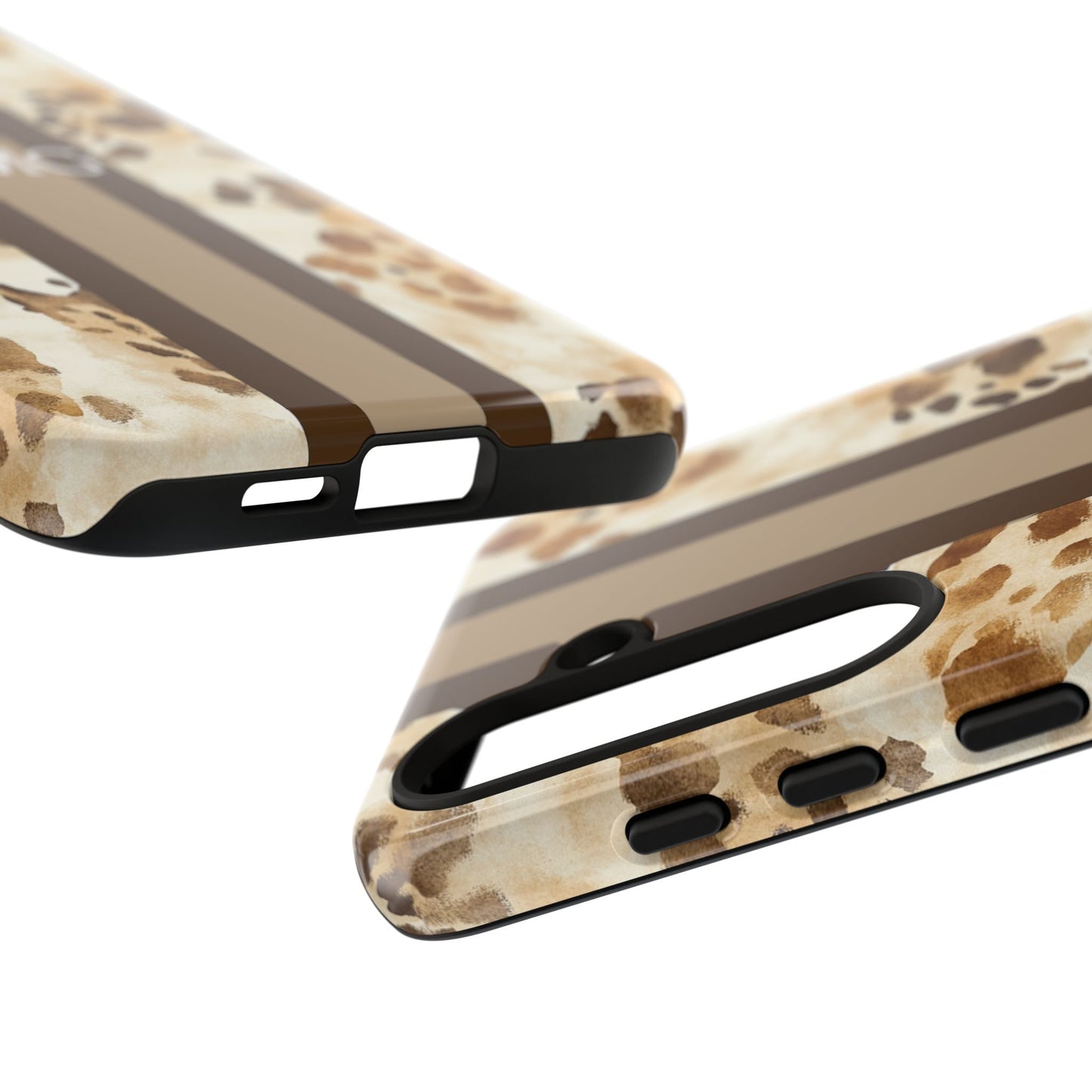 Giraffe Print Monogram Phone Case