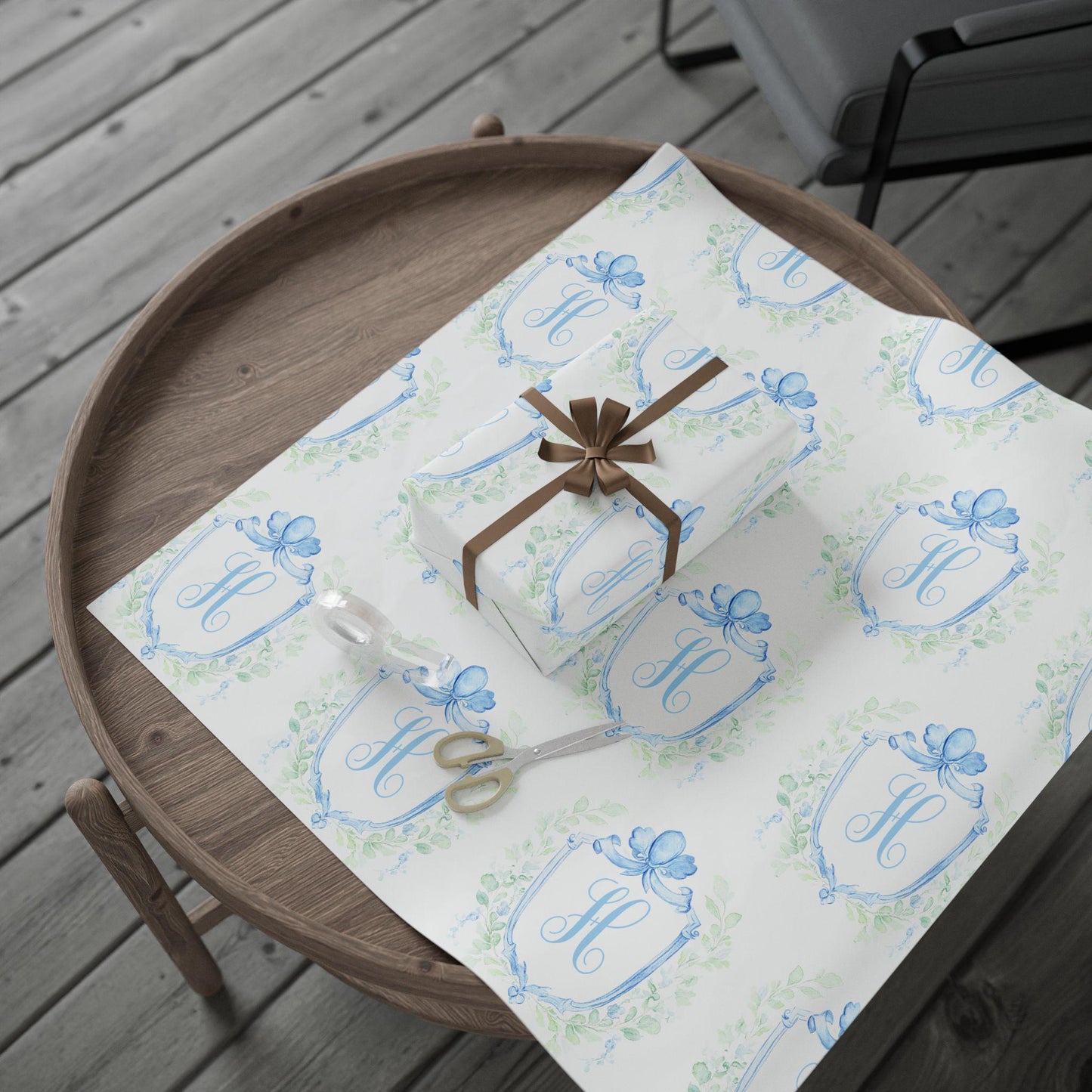 Personalized Monogram Wrapping Paper