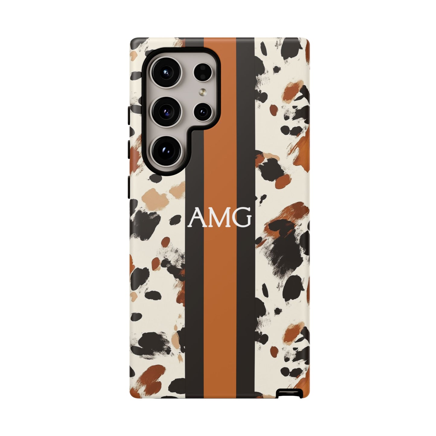 Cowhide Monogram Phone Case