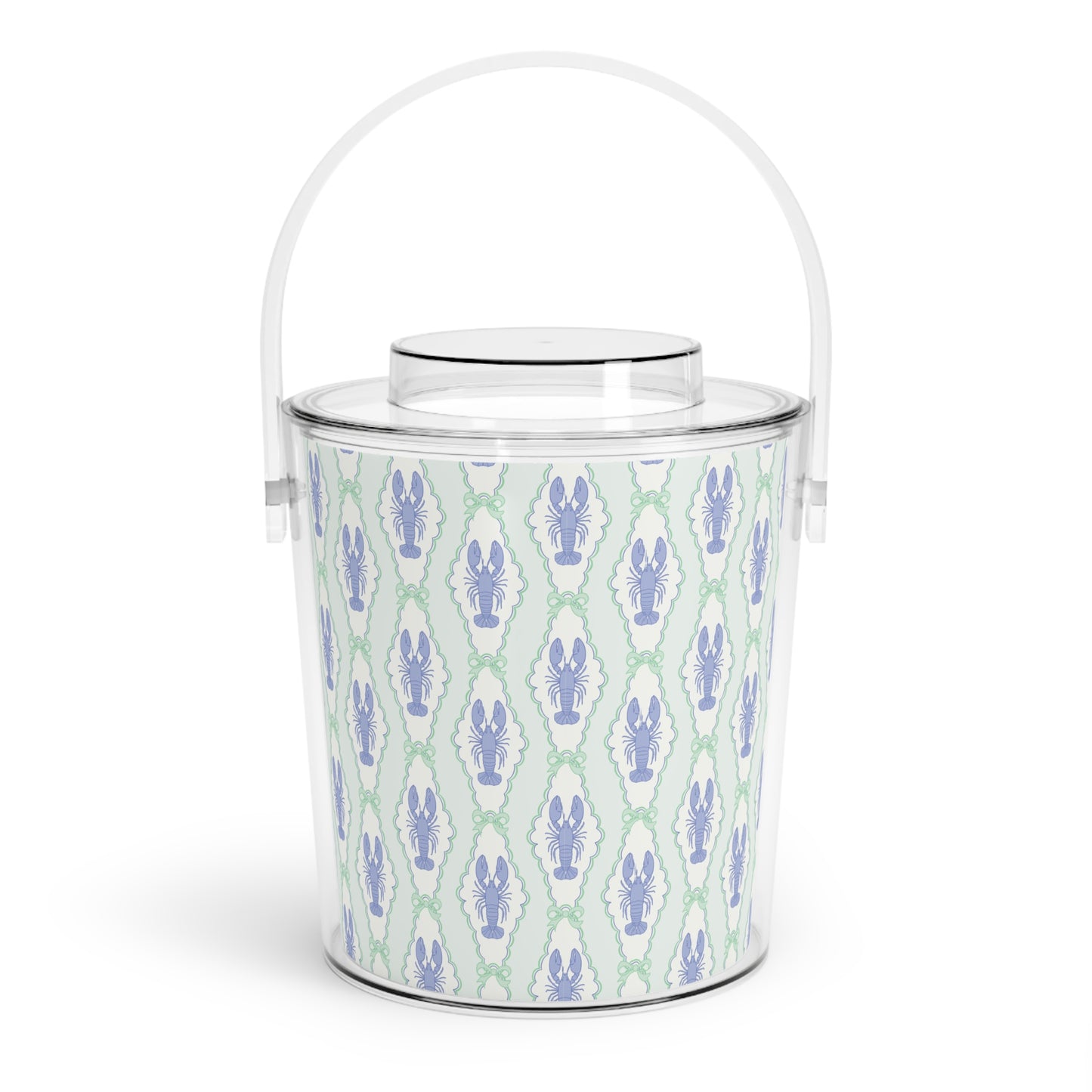 Preppy Lobster Ice Bucket with Tongs