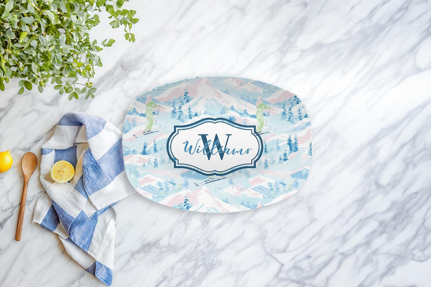 Personalized Apres Ski Serving Platter