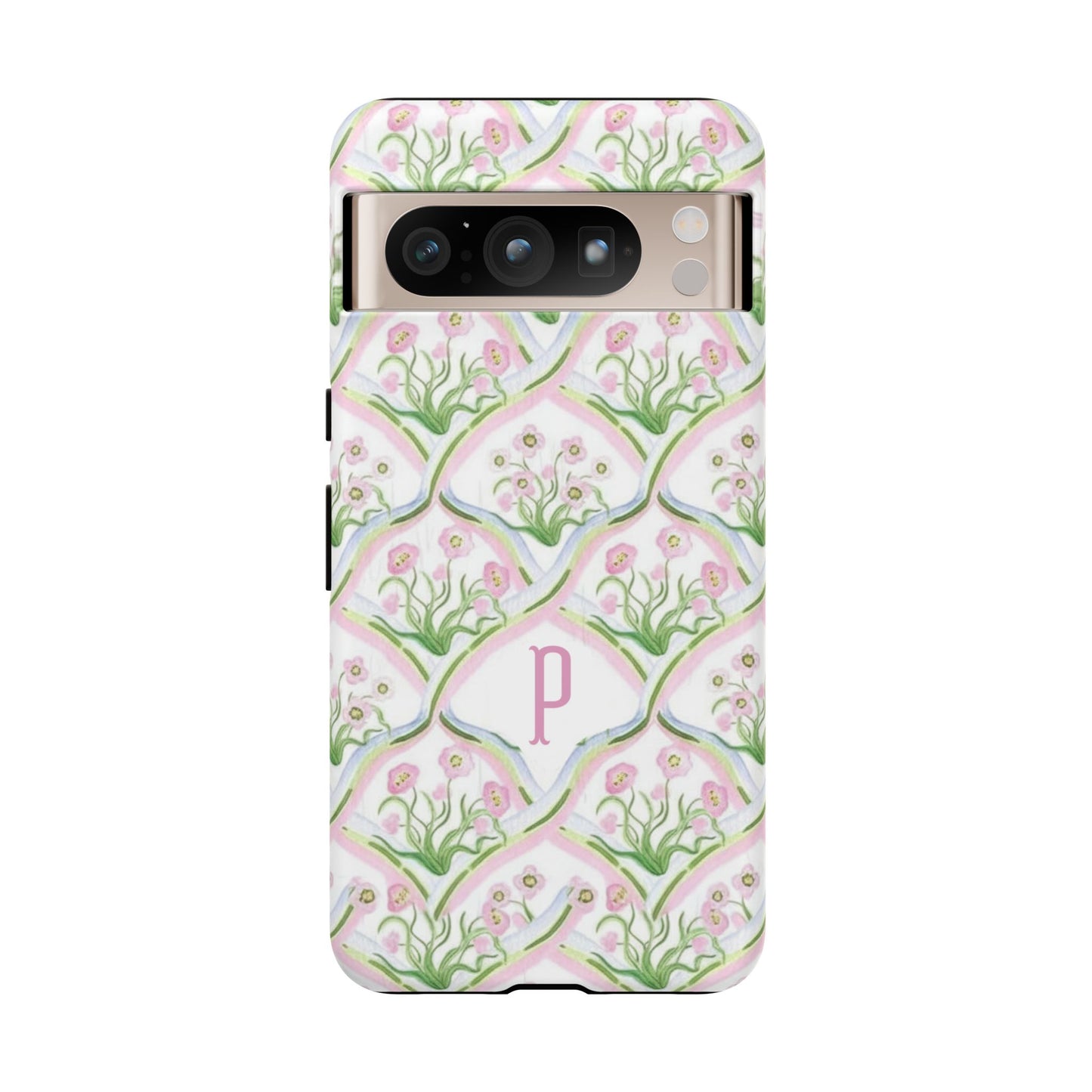 Pink Floral Personalized Phone Case