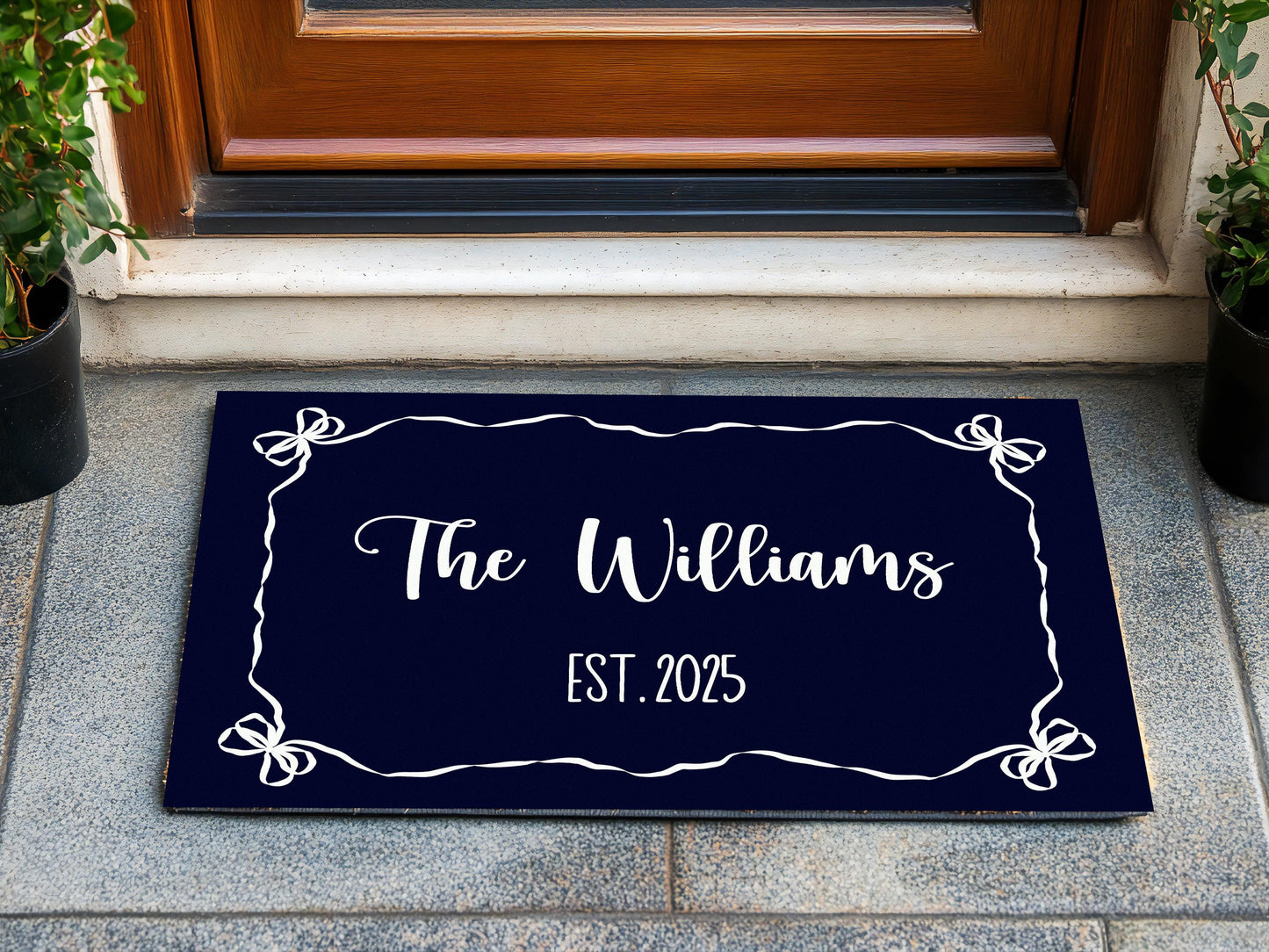 Personalized Family Name Outdoor Rug