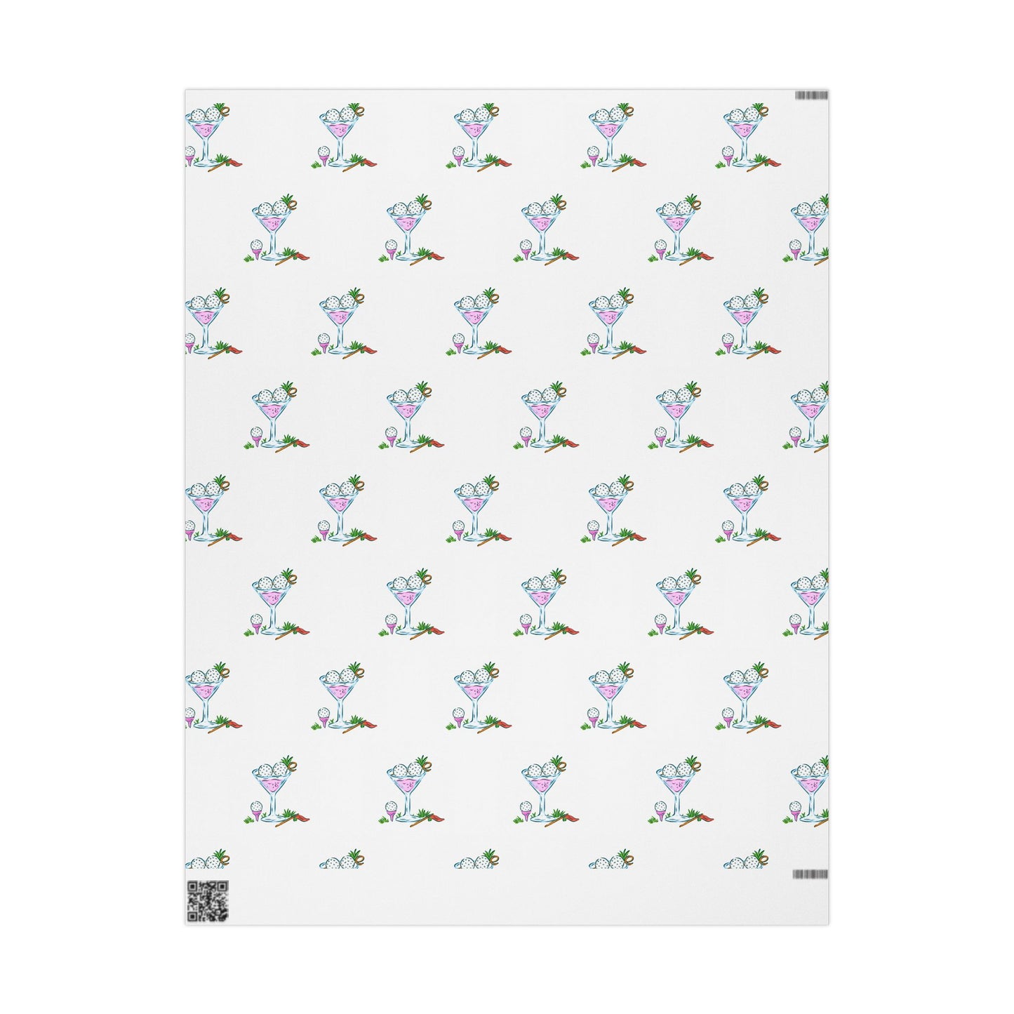Golf Martini Wrapping Paper
