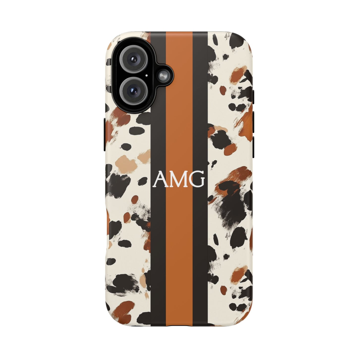 Cowhide Monogram Phone Case