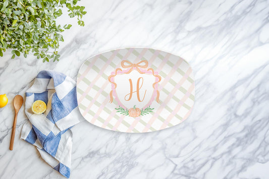Fall Monogram Platter