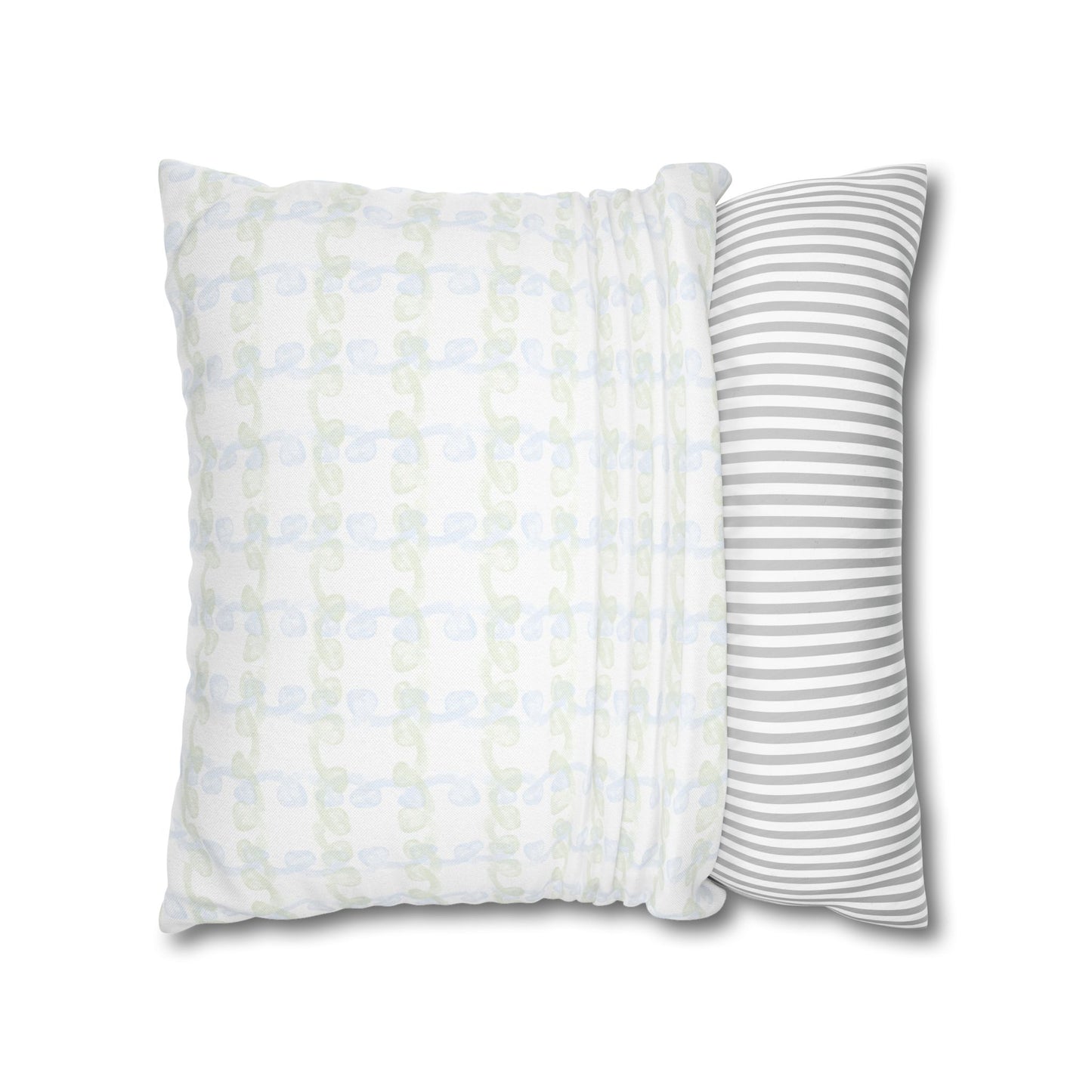 Green Script M Monogram Pillowcase