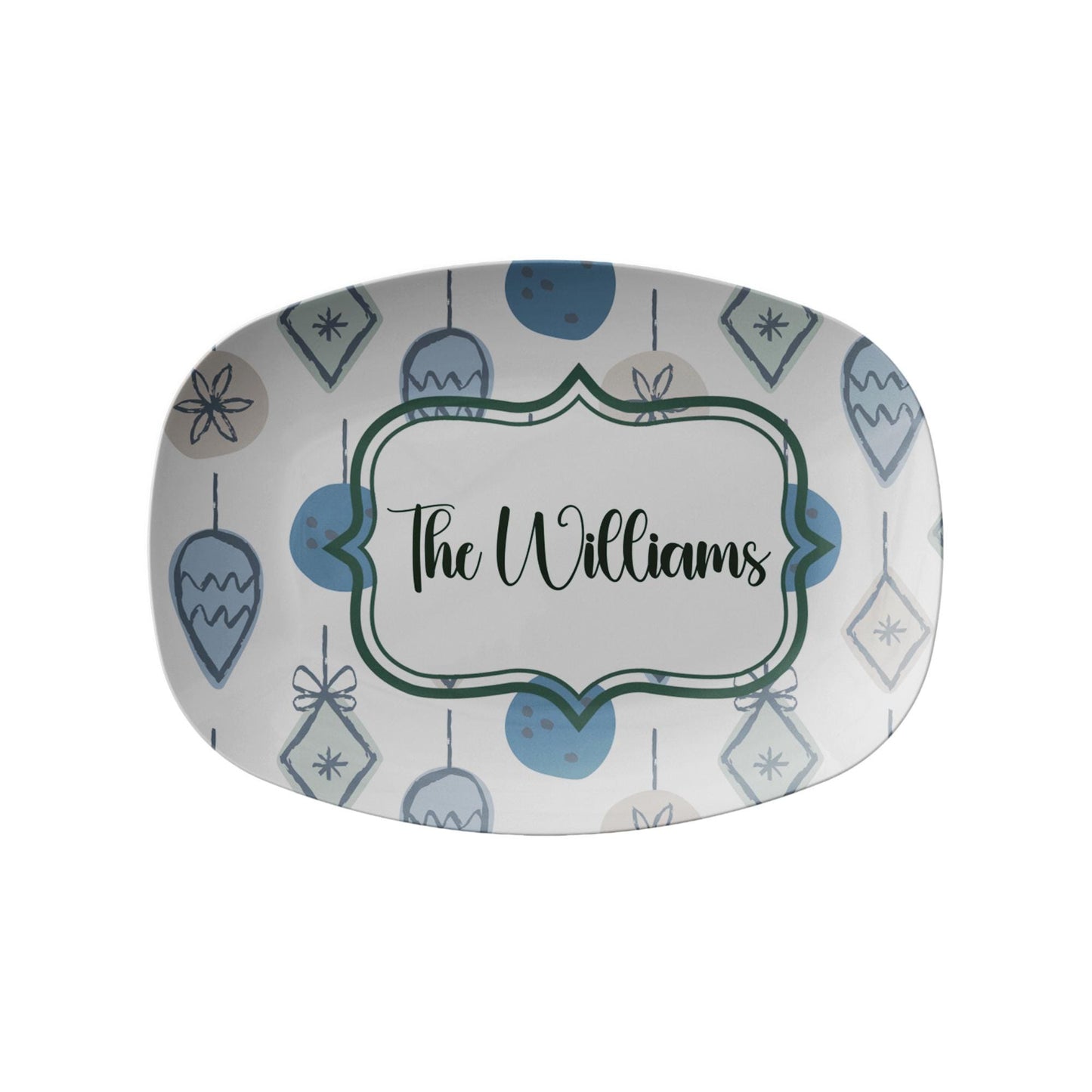 Personalized Christmas Ornament Platter