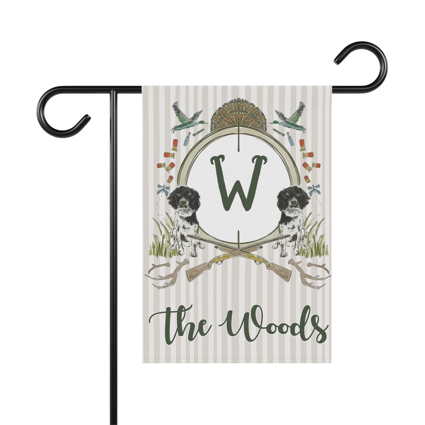Personalized Hunting Dogs Garden Flag