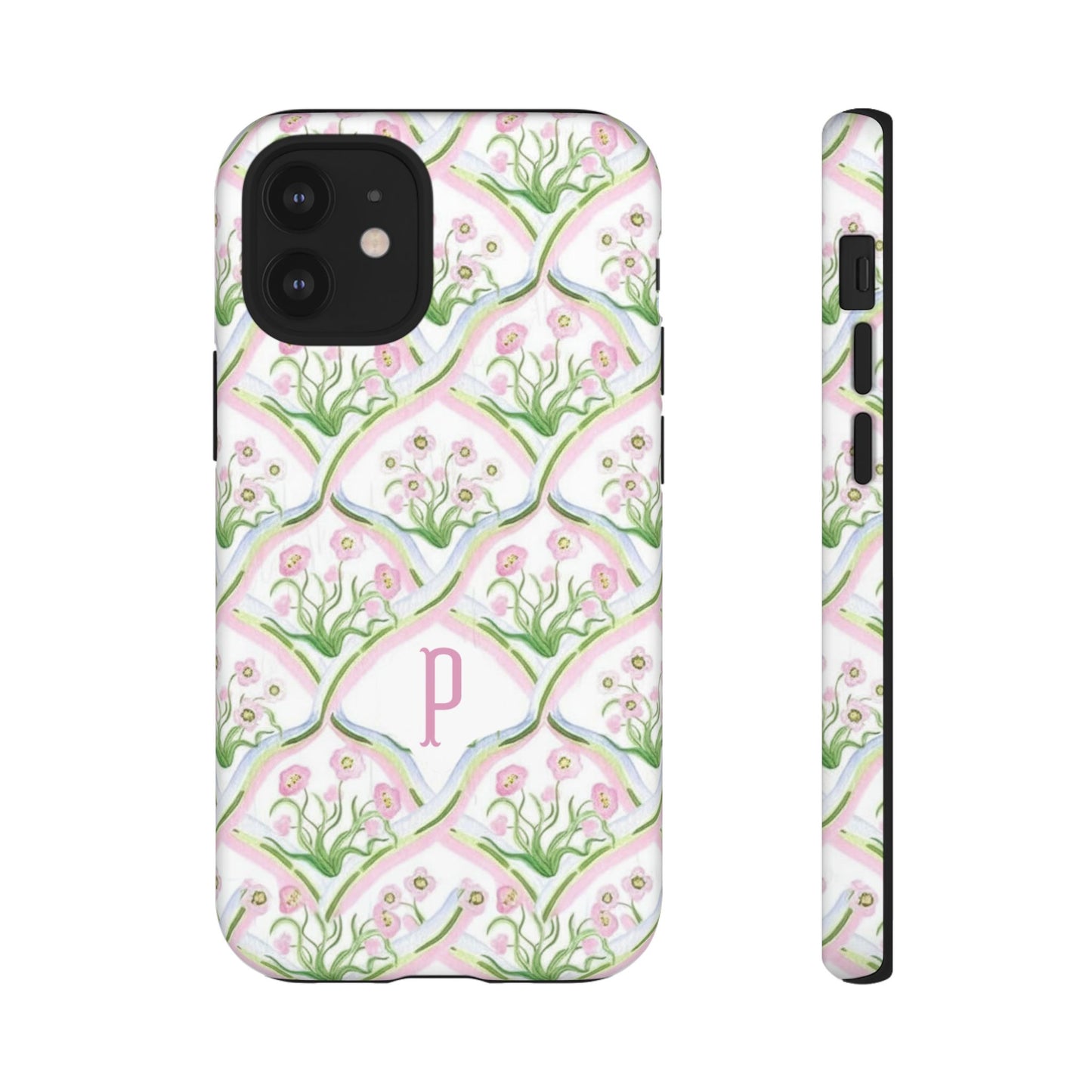 Pink Floral Personalized Phone Case